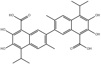 1,1’-Dideoxygossylic Acid Struktur