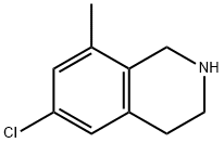 Isoquinoline, 6-chloro-1,2,3,4-tetrahydro-8-methyl- Structure