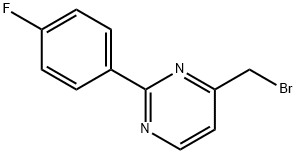 4-(Bromomethyl)-2-(4-fluorophenyl)pyrimidine Struktur