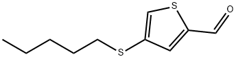2-Thiophenecarboxaldehyde, 4-(pentylthio)- 化学構造式