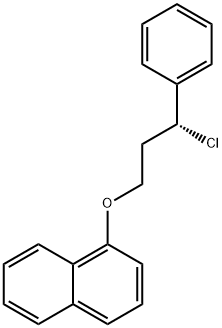 Naphthalene, 1-[(3R)-3-chloro-3-phenylpropoxy]- Struktur