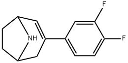 8-Azabicyclo[3.2.1]oct-2-ene, 3-(3,4-difluorophenyl)-,1702713-77-6,结构式