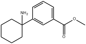 Benzoic acid, 3-(1-aminocyclohexyl)-, methyl ester,1704130-60-8,结构式