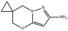 1',3'-Dihydrospirocyclopropane-1,2'-pyrazolo[3,2-b][1,3]oxazine-6'-amine Struktur