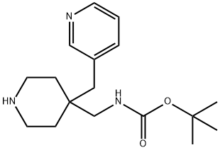tert-Butyl [4-(pyridin-3-ylmethyl)piperidin-4-yl]methylcarbamate Structure