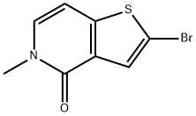 Thieno[3,2-c]pyridin-4(5H)-one, 2-bromo-5-methyl- Struktur