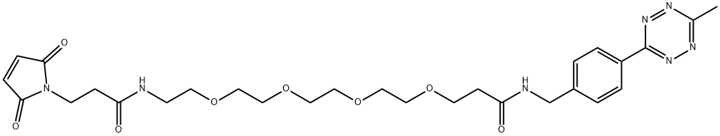Me-Tet-PEG4-Maleimide 化学構造式