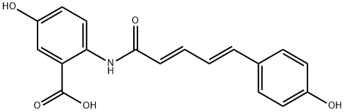 Benzoic acid, 5-hydroxy-2-[[(2E,4E)-5-(4-hydroxyphenyl)-1-oxo-2,4-pentadien-1-yl]amino]- Struktur