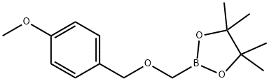 1,3,2-Dioxaborolane, 2-[[(4-methoxyphenyl)methoxy]methyl]-4,4,5,5-tetramethyl- Structure