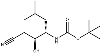 Carbamic acid, N-[(1S)-1-[(1S)-2-cyano-1-hydroxyethyl]-3-methylbutyl]-, 1,1-dimethylethyl ester