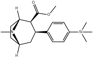 8-Azabicyclo[3.2.1]octane-2-carboxylic acid, 8-methyl-3-[4-(trimethylsilyl)phenyl]-, methyl ester, (1R,2S,3S,5S)-