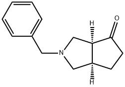 Cyclopenta[c]pyrrol-4(1H)-one, hexahydro-2-(phenylmethyl)-, (3aS,6aR)- Structure