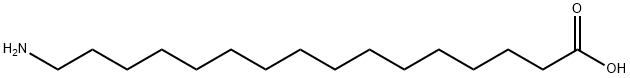 Hexadecanoic acid, 16-amino- Struktur