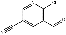 6-chloro-5-formylpyridine-3-carbonitrile Struktur