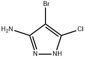1H-Pyrazol-3-amine, 4-bromo-5-chloro- 结构式
