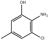 2-Amino-3-chloro-5-methylphenol, 1780449-40-2, 结构式