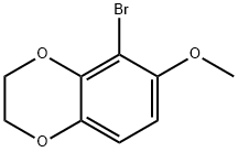 1,4-Benzodioxin, 5-bromo-2,3-dihydro-6-methoxy- 化学構造式