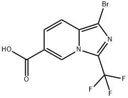 1781028-01-0 1-bromo-3-(trifluoromethyl)imidazo[1,5-a]pyridine-6-carboxylic acid
