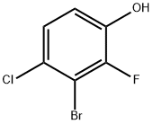 2-氟-3-溴-4-氯苯酚, 1781183-19-4, 结构式