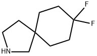 2-Azaspiro[4.5]decane, 8,8-difluoro-, hydrochloride (1:1) 结构式