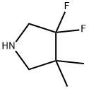 Pyrrolidine, 3,3-difluoro-4,4-dimethyl- 化学構造式