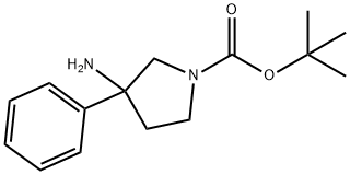 tert-butyl 3-amino-3-phenylpyrrolidine-1-carboxylate,1782720-91-5,结构式