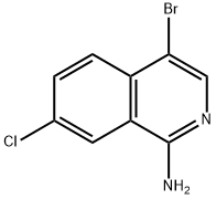 4-Bromo-7-chloro-isoquinolin-1-ylamine, 1783394-01-3, 结构式