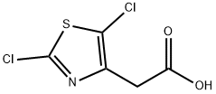 2-(2,5-dichloro-1,3-thiazol-4-yl)acetic acid Struktur