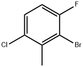 2-bromo-6-chloro-3-fluorotoluene Struktur