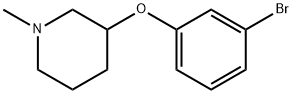 3-(3-bromophenoxy)-1-methylpiperidine Structure