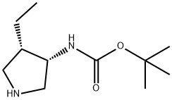 [(3S,4S)-4-ethyl-3-pyrrolidinyl]-1,1-dimethylethyl ester,178755-17-4,结构式