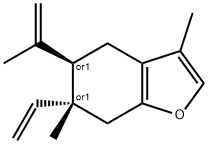 rel-6α*-エテニル-4,5,6,7-テトラヒドロ-3,6-ジメチル-5β*-(1-メチルエテニル)ベンゾフラン