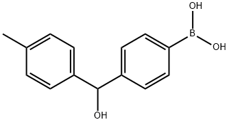 Boronic acid, B-[4-[hydroxy(4-methylphenyl)methyl]phenyl]-,1793003-77-6,结构式