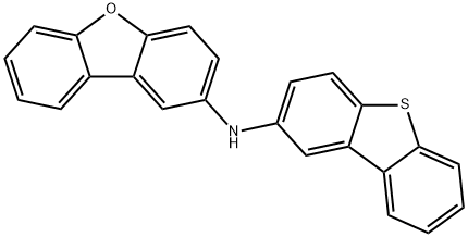 2-Dibenzofuranamine, N-2-dibenzothienyl- 化学構造式