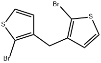 Thiophene, 3,3'-methylenebis[2-bromo- Structure