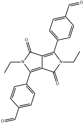 4,4'-(2,5-二乙基-3,6-二氧代-2,3,5,6-四氢吡咯并[3,4-C]吡咯-1,4-二基)二苯甲醛,1798836-10-8,结构式