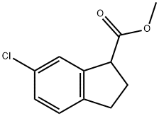 1H-Indene-1-carboxylic acid, 6-chloro-2,3-dihydro-, methyl ester Struktur