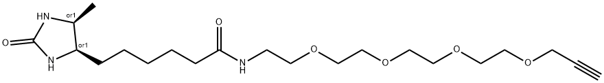 Desthiobiotin-PEG4-Alkyne Structure