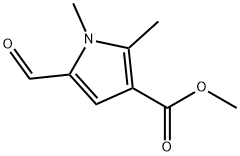 methyl 5-formyl-1,2-dimethyl-1H-pyrrole-3-carboxylate Structure