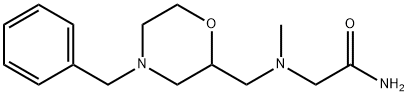 2-{[(4-benzylmorpholin-2-yl)methyl](methyl)amino}acetamide Structure