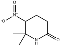 6,6-dimethyl-5-nitropiperidin-2-one Struktur