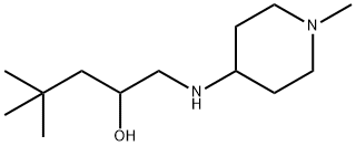 4,4-dimethyl-1-[(1-methylpiperidin-4-yl)amino]pentan-2-ol Structure