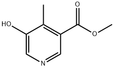 3-Pyridinecarboxylic acid, 5-hydroxy-4-methyl-, methyl ester Struktur