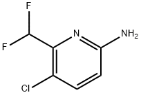 2-Pyridinamine, 5-chloro-6-(difluoromethyl)- Struktur