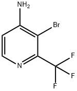 4-Pyridinamine, 3-bromo-2-(trifluoromethyl)- Structure