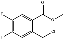 Methyl 2-chloromethyl-4,5-difluorobenzoate Struktur