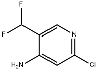 4-Pyridinamine, 2-chloro-5-(difluoromethyl)- 化学構造式