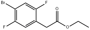 ethyl 4-bromo-2,5-difluorophenylacetic acid Structure