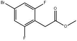 methyl 2-(4-bromo-2,6-difluorophenyl)acetate Structure