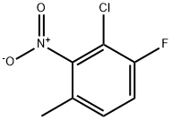 Benzene, 2-chloro-1-fluoro-4-methyl-3-nitro- 化学構造式